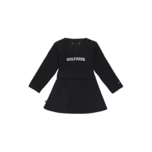 Image of Tommy Hilfiger Baby Curved Monotype Dress L/S - Blue