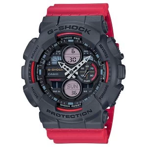 Image of Casio G-SHOCK Boombox-Inspired Analog-Digital Watch GA-140-4A - Red
