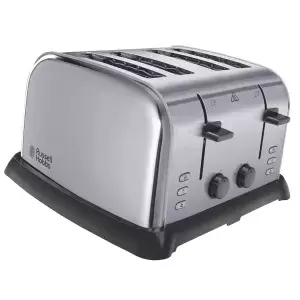 Image of Russell Hobbs 22370 Wide Slot 4 Slice Toaster