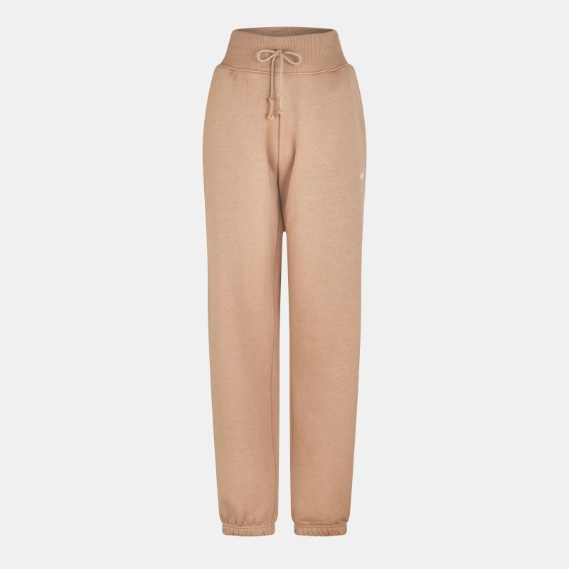 Image of Nike Phoenix Fleece Joggers Womens - Brown Brown 6