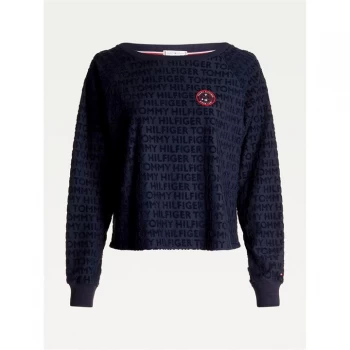 Image of Tommy Bodywear Tommy Hilfiger Repeat Towel Top - Desert Sky