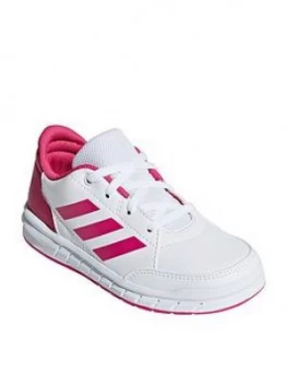 Image of adidas Altasport Junior Trainers, White/Pink, Size 5.5