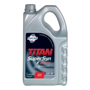 Image of FUCHS TITAN SUPERSYN F ECO-FE 0W-30 ENGINE OIL LUBRICANT 5 LITRES ACEA C2