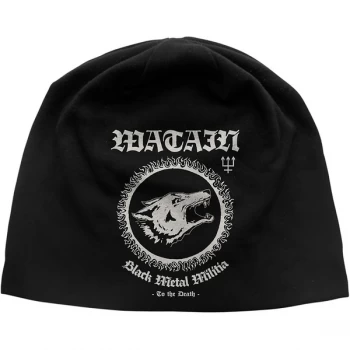 Image of Watain - Black Metal Militia Unisex Beanie Hat - Black