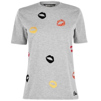 Image of Biba Lips T Shirt - Grey