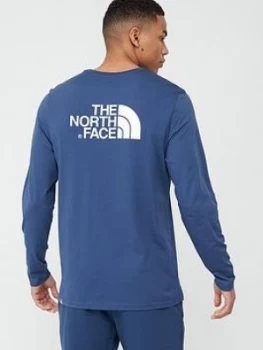 Image of The North Face Long Sleeve Easy T-Shirt - Navy