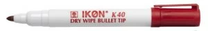 Image of Value Dry Wipe Marker Bullet Tip Red (PK10)