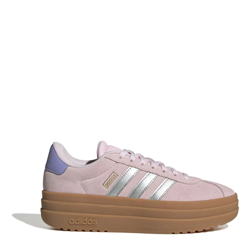 Image of adidas Vl Court Bold Low-Top Trainers Girls Pink/Slvr/Gld female 4 (36.5)