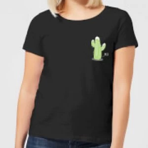 Image of Cactus Fairy Lights Womens T-Shirt - Black - 5XL