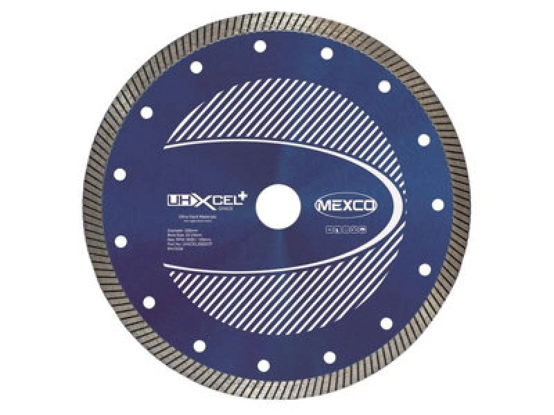 Image of Mexco Uhxcel20022Tf Uhxcel+ Ultra Hard Plus Diamond Blade 200 X 22mm Mexuhxl200T