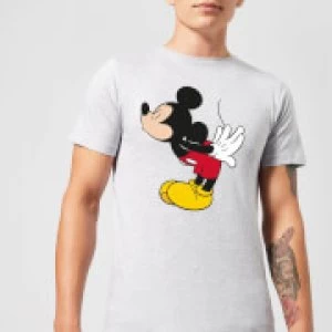 Image of Disney Mickey Mouse Mickey Split Kiss T-Shirt - Grey - S