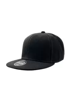 Image of Snap Back Flat Visor 6 Panel Cap (Pack of 2)