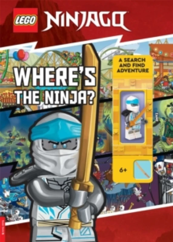 Image of LEGO NINJAGO: Wheres the Ninja? A Search and Find Adventure (with Zane minifigure) Paperback / softback