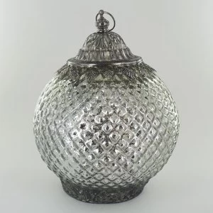 Image of LED Lantern Silver H19.5cm