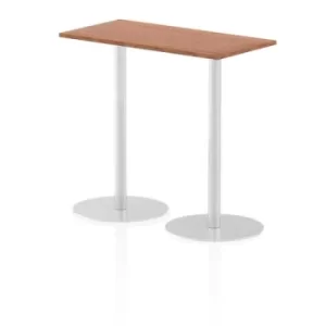 Image of Italia Poseur Table Rectangle 1200/600 Top 1145 High Walnut