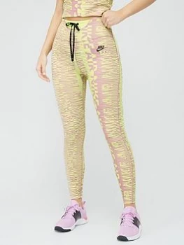 Image of Nike Air Running Epic Fast Legging - Multi, Green, Size S, Women