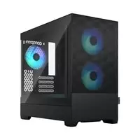 Image of Fractal Design Pop Mini Air RGB Clear Tempered Glass Mini Tower Case - Black
