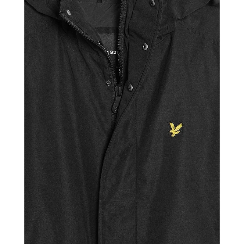 Image of Lyle and Scott Mens Membrane Quilted Jacket Jet Black male M