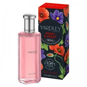 Image of Yardley Poppy & Violet Eau de Toilette For Her 125ml