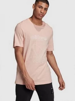 Image of Adidas Originals Spirit 3 Stripe T-Shirt - Pink