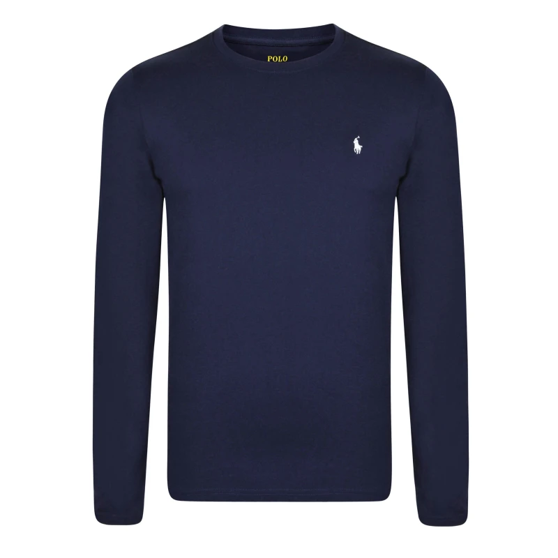 Image of RALPH LAUREN Long Sleeve Top - Blue Blue 2XL