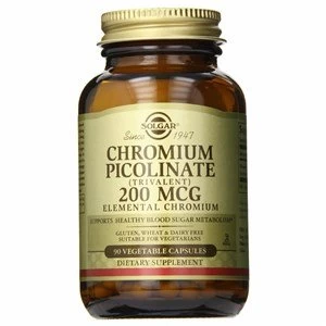 Image of Solgar Chromium Picolinate 200 amp181g Vegetable Capsules 90 Capsules