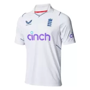 Image of 2022 England TEST Replica Cricket Short Sleeve Polo