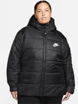 Image of Nike Curve NSW Padded Jacket - Black, Size 18-20=1X, Women