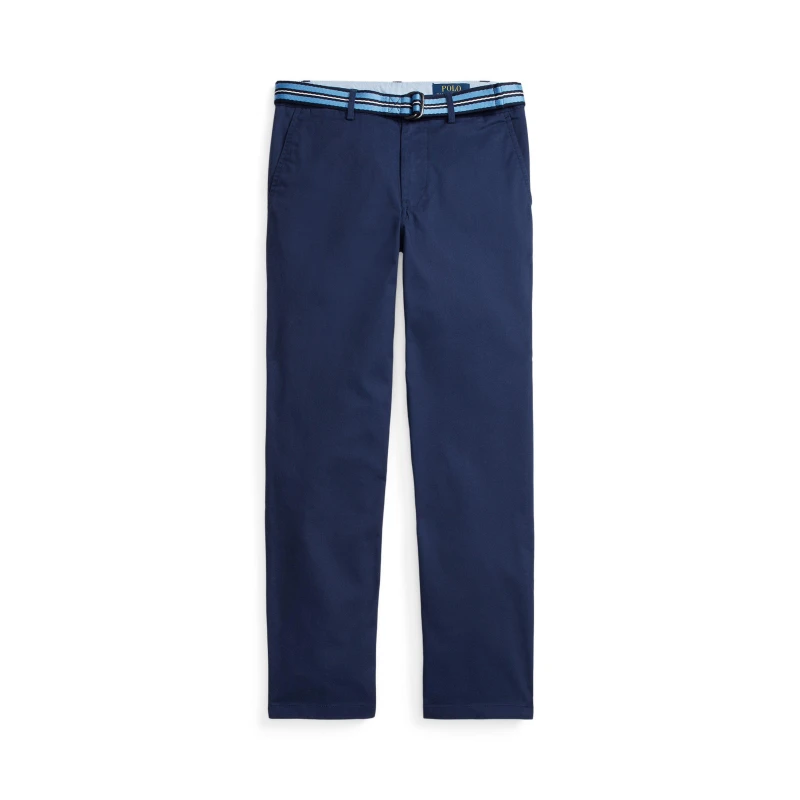 Image of Polo Ralph Lauren Belted Slim Fit Chinos Newport Navy male 3Y