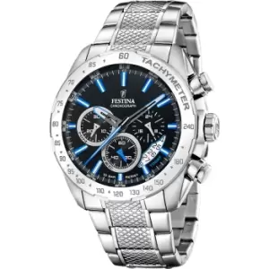 Image of Festina F20668/6 Mens Black Dial Chronograph Wristwatch