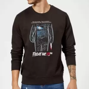 Image of Friday the 13th Vintage Poster Sweatshirt - Black - M - Black
