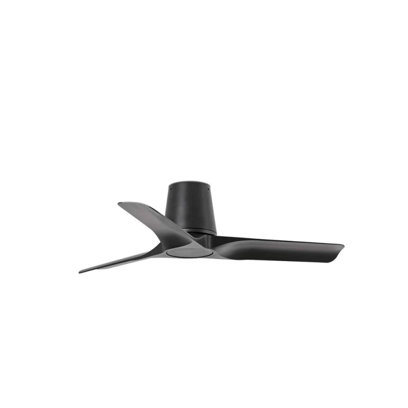 Image of Netlighting Hey Tube Small 3 Blade Ceiling Fan Matt Black Unisex