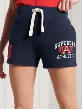 Image of Superdry Track & Field Shorts - Regal Navy, Size 12, Women