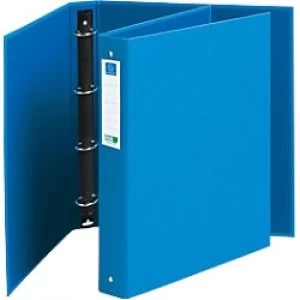 Image of Exacompta Ring Binder 51222E CleanSafe 4 ring Card, Paper A4 Blue