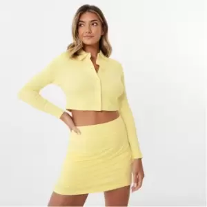 Image of Slazenger Sofia Richie Button Down Top - Yellow