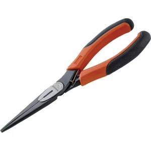 Image of Bahco 2430G Long Nose Ergo Handle Pliers 140mm