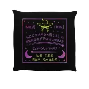Image of Grindstore We Are Not Alone Alien Cushion (One Size) (Black)