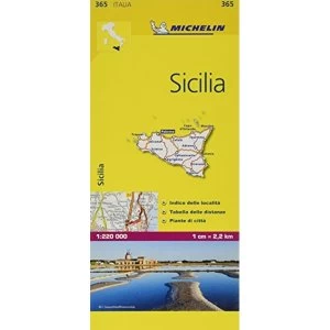 Image of Sicily - Michelin Local Map 365 Map 2007 Sheet map