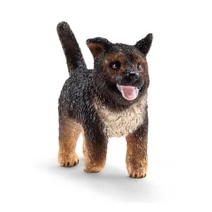 Image of SCHLEICH Farm World German Shepherd Dog Puppy Toy Figure