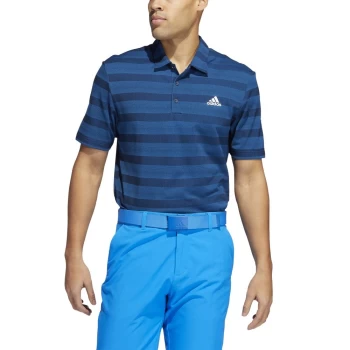 Image of adidas TWO COLOR STRIPE PRIMEGREEN POLO SHIRT crew navy - L