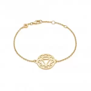 Image of Solar Plexus Chakra Chain 18ct Gold Plated Bracelet CHKBR1003