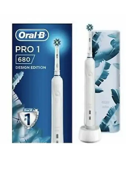 Image of Oral B Pro 1 680 3D White Design Edition Electric Toothbrush