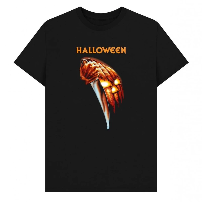 Image of Halloween Mens Movie Poster T-Shirt in Black Size: Small Black Male S
