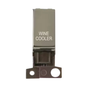 Image of Click Scolmore MiniGrid 13A Double-Pole Ingot Wine Cooler Switch Black Nickel - MD018BN-WC