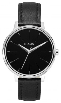Image of Nixon Kensington Leather Black Leather Strap Watch