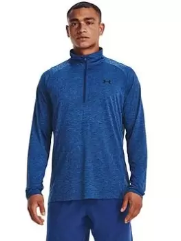 Image of Under Armour Training Tech 2.0 1/2 Zip, Blue Size M Men