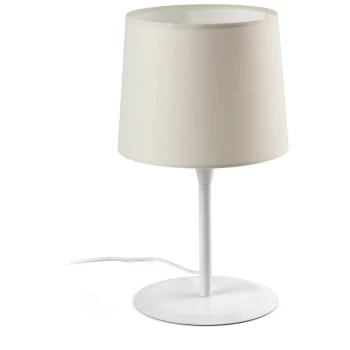 Image of Faro CONGA - Table Lamp Round Tapered White, E27