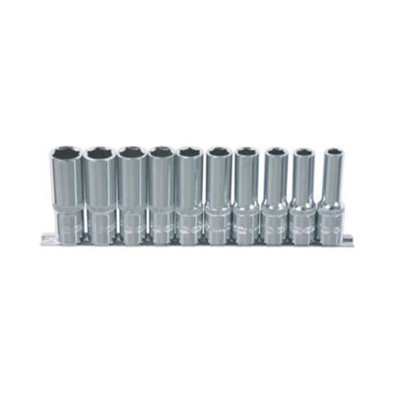 Image of Mehr 1/4" Chrome Plus Socket Set Deep Qty 1 Set Ks Tools