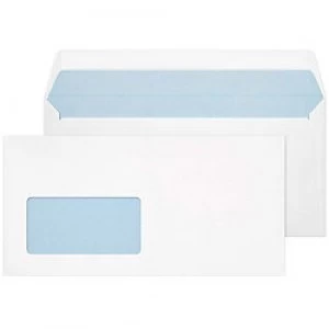 Image of Blake Ultra White Window Envelope Peel and Seel DL 110x220mm 120gsm Pack 500