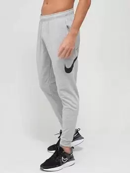Image of Nike Training Dry Fleece Taper Pants - Dark Grey Size M Men